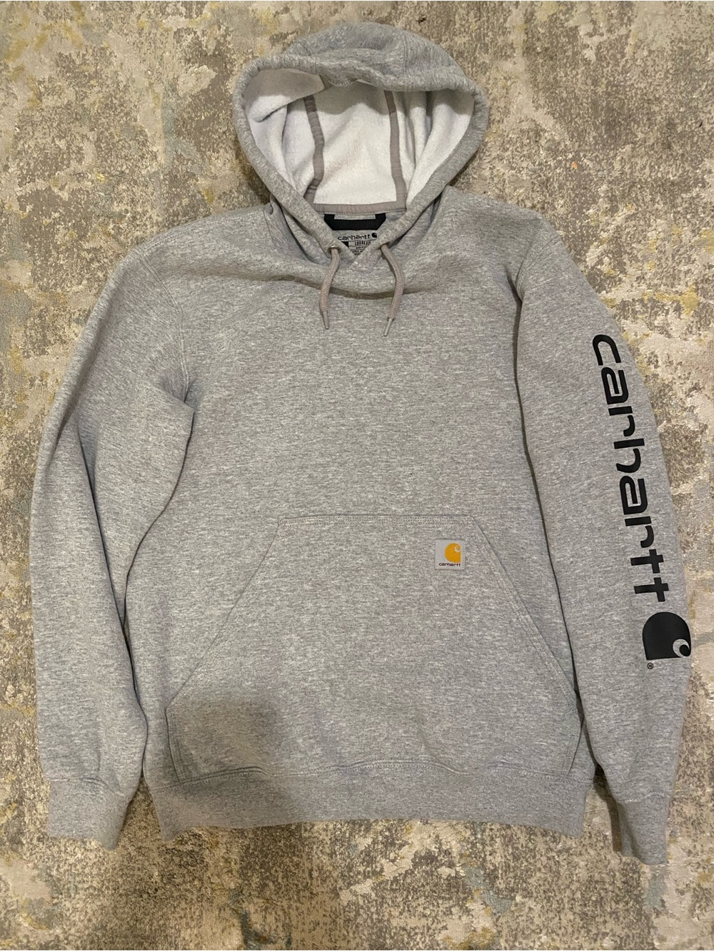 Carhartt Heather Gray Logo Pullover Hoodie
